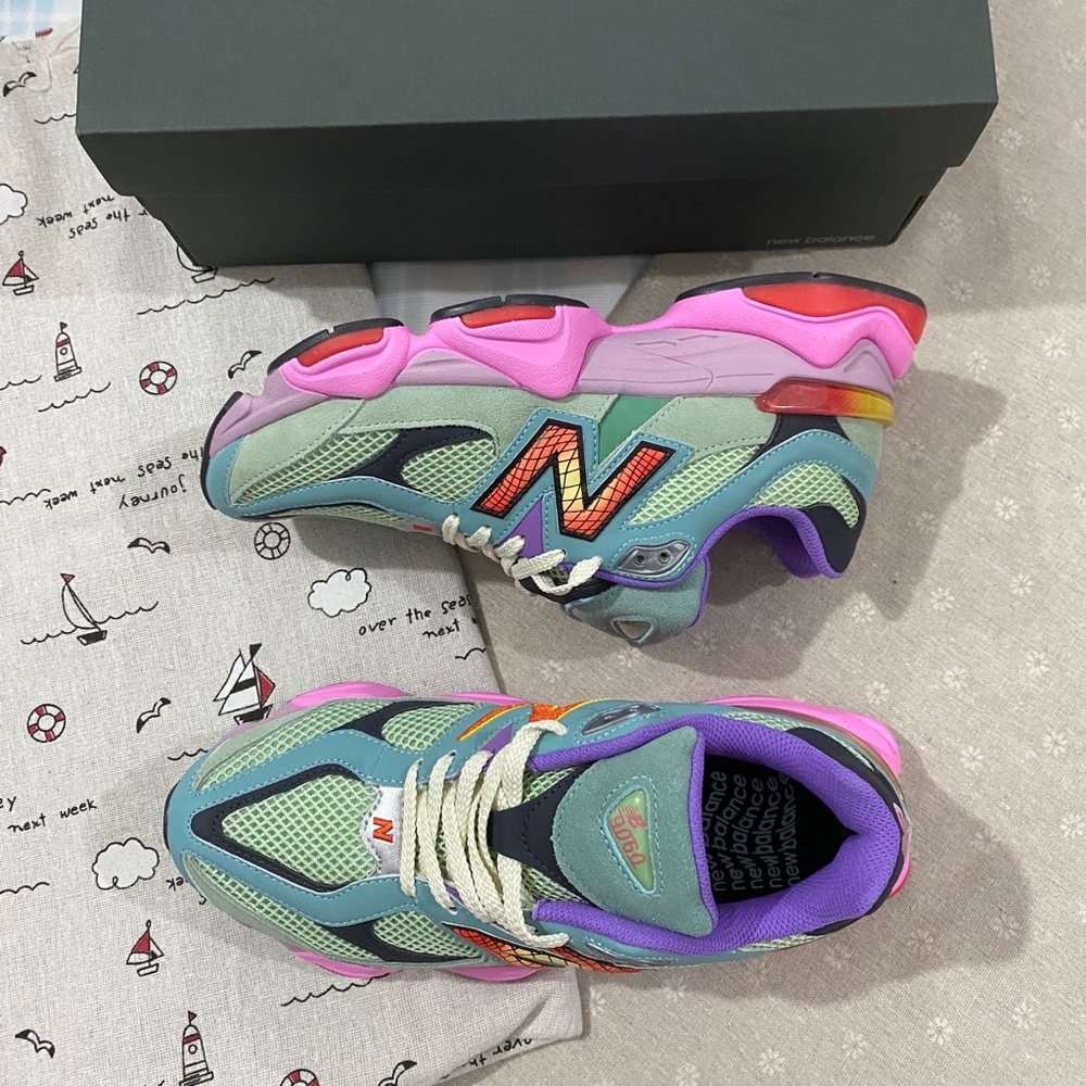 New Balance Pastel Multicolor Athletic Sneakers - Pink, Mint & Purple